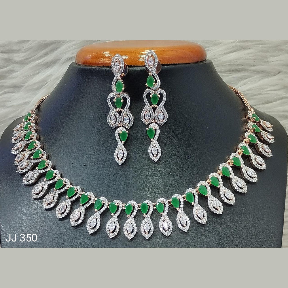 Jain Jewellers American Diamond Necklace Set