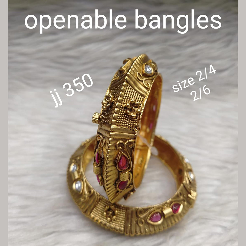Jain Jewellers Gold Plated Openable Kada - 11062277
