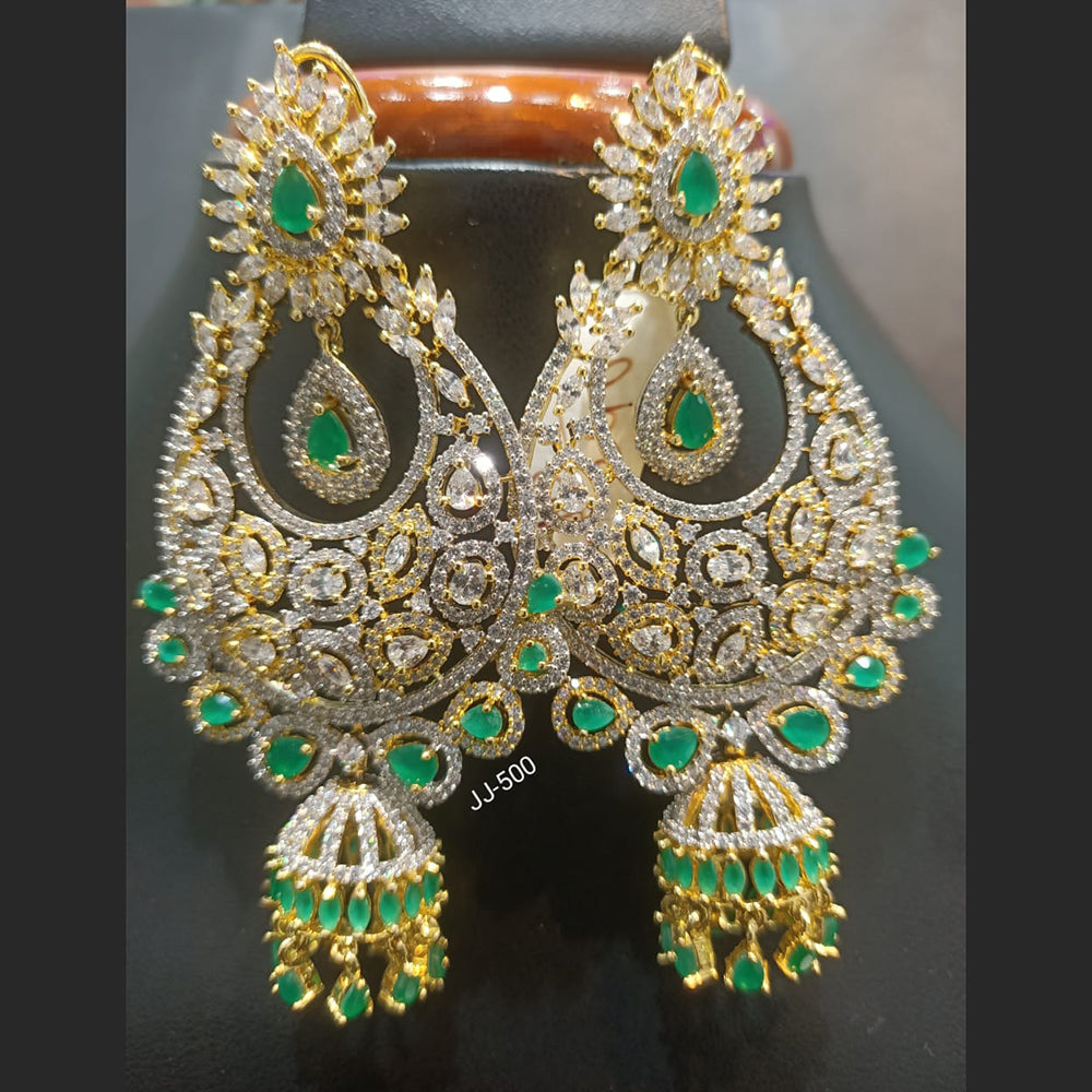 Jain Jewellers Ad Stone Dangler Earrings - 11062349