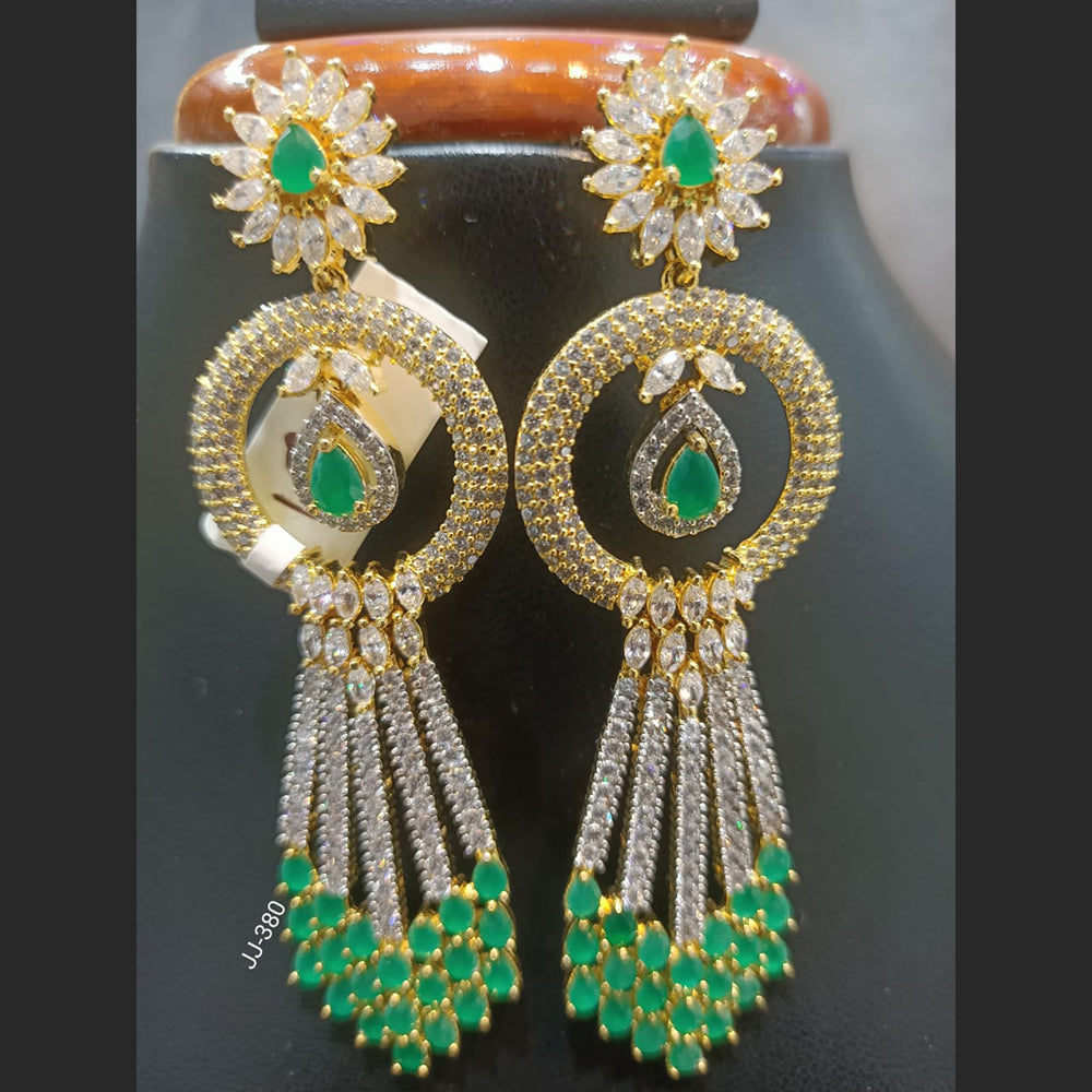 Jain Jewellers Ad Stone Dangler Earrings - 11062352
