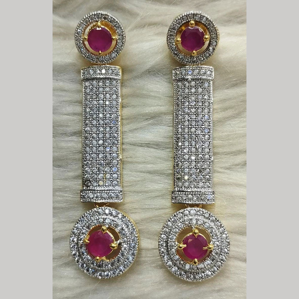 Jain Jewellers Ad Stone Dangler Earrings - 11062570