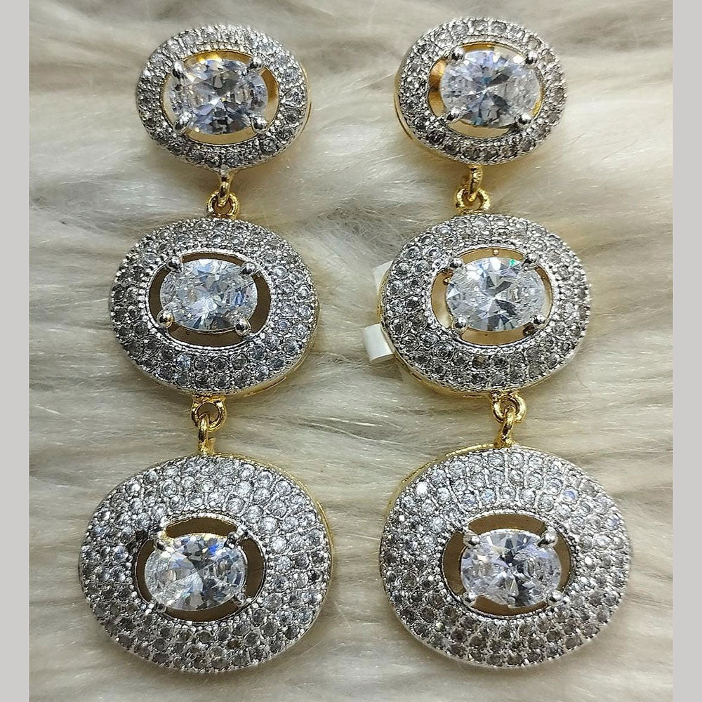 Jain Jewellers Ad Stone Dangler Earrings - 11062583
