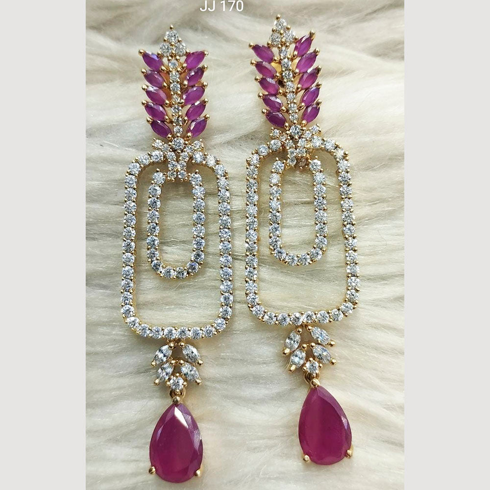 Jain Jewellers Ad Stone Dangler Earrings - 11062584