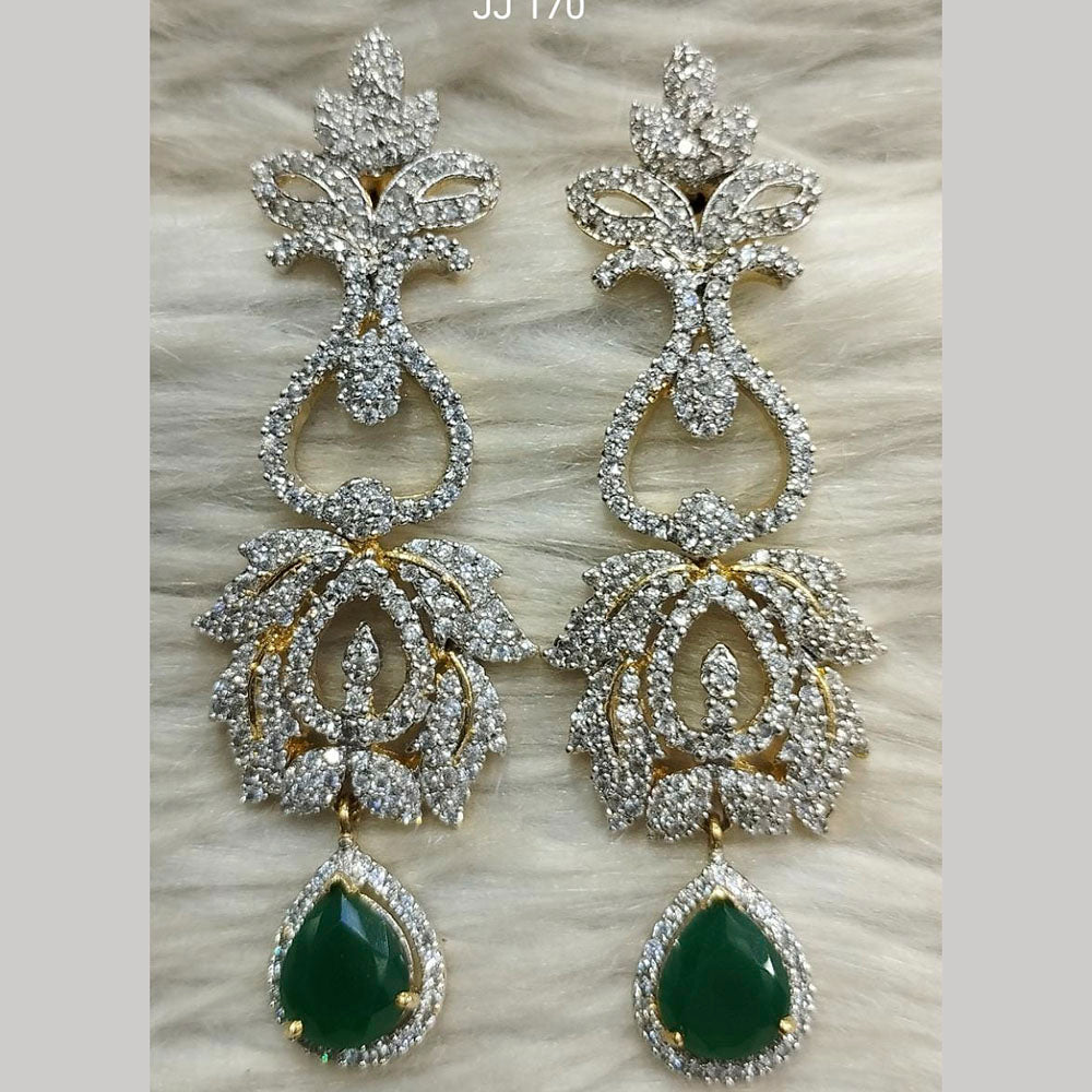 Jain Jewellers Ad Stone Dangler Earrings - 11062585