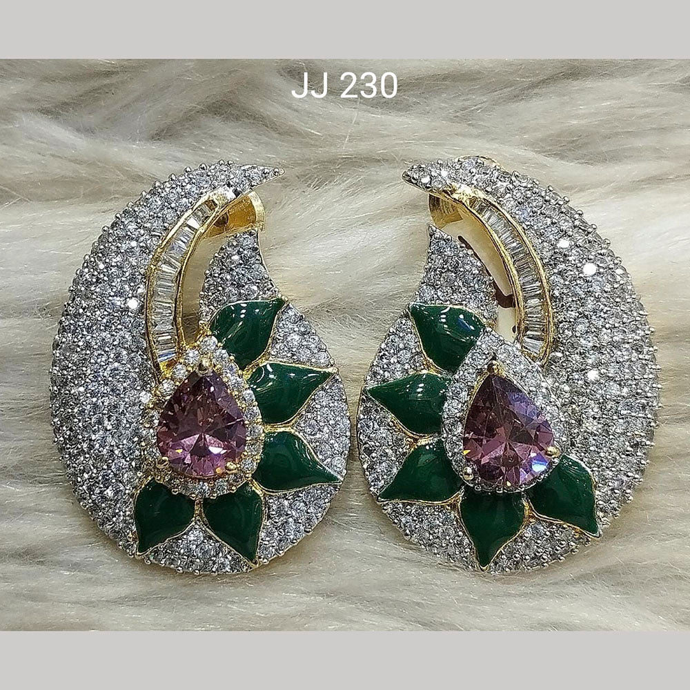 Jain Jewellers Ad Stone Dangler Earrings - 11062586