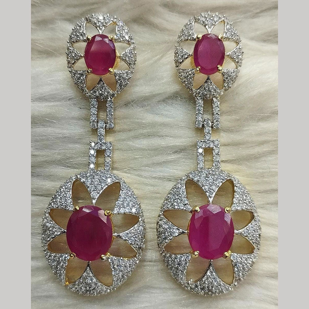 Jain Jewellers Ad Stone Dangler Earrings - 11062587