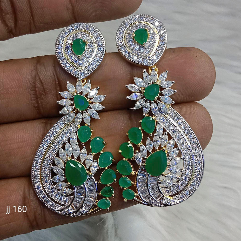 Jain Jewellers Ad Stone Dangler Earrings - 11062616