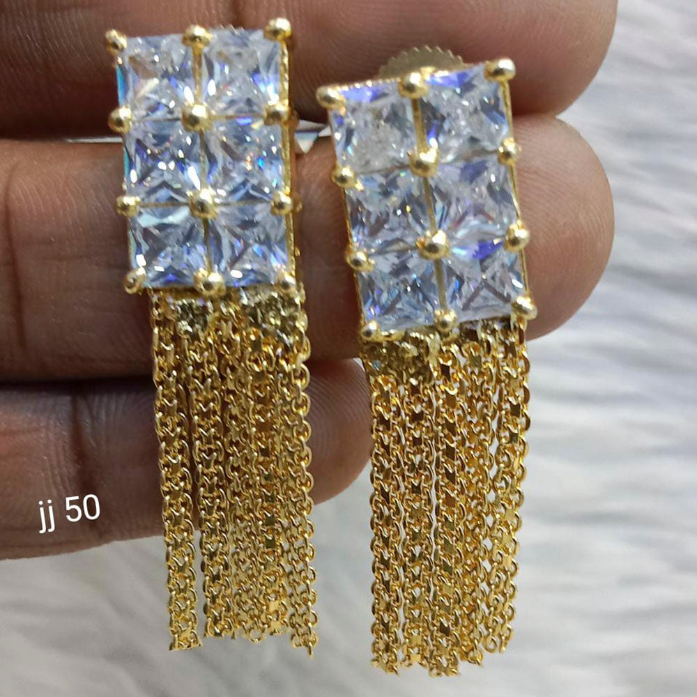 Jain Jewellers Ad Stone Dangler Earrings - 11062621