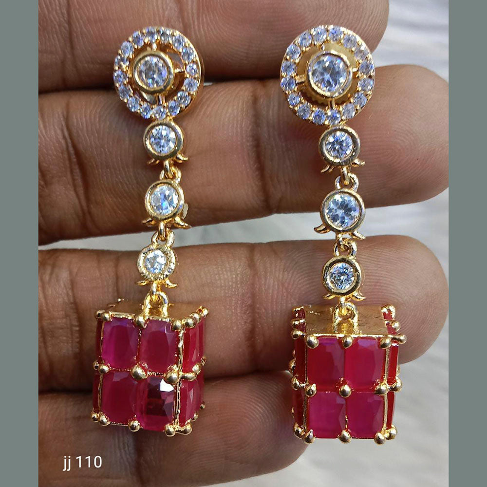 Jain Jewellers Ad Stone Dangler Earrings - 11062623