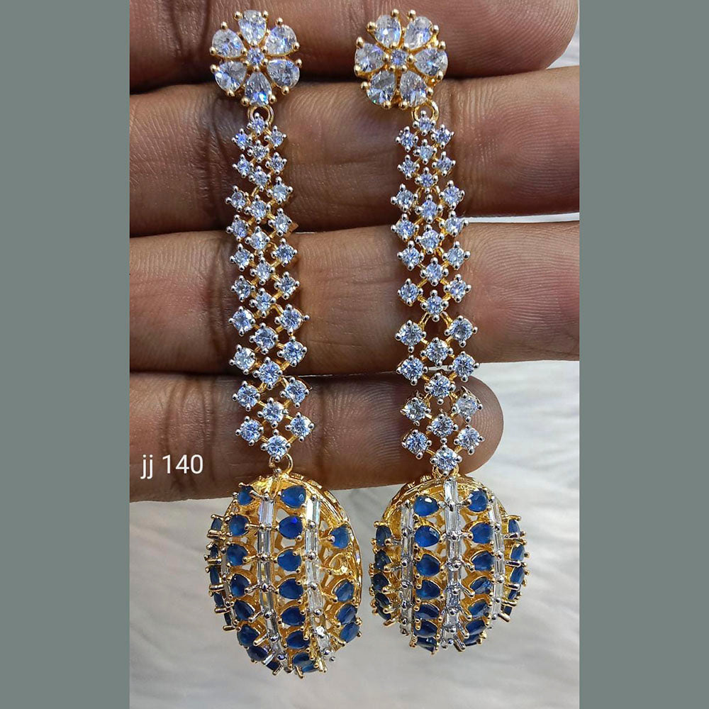 Jain Jewellers Ad Stone Dangler Earrings - 11062624