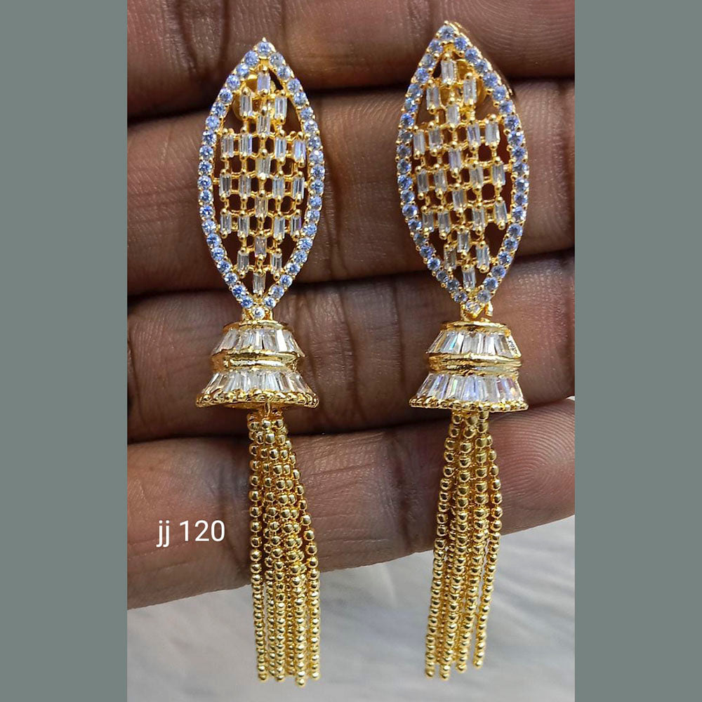Jain Jewellers Ad Stone Dangler Earrings - 11062628