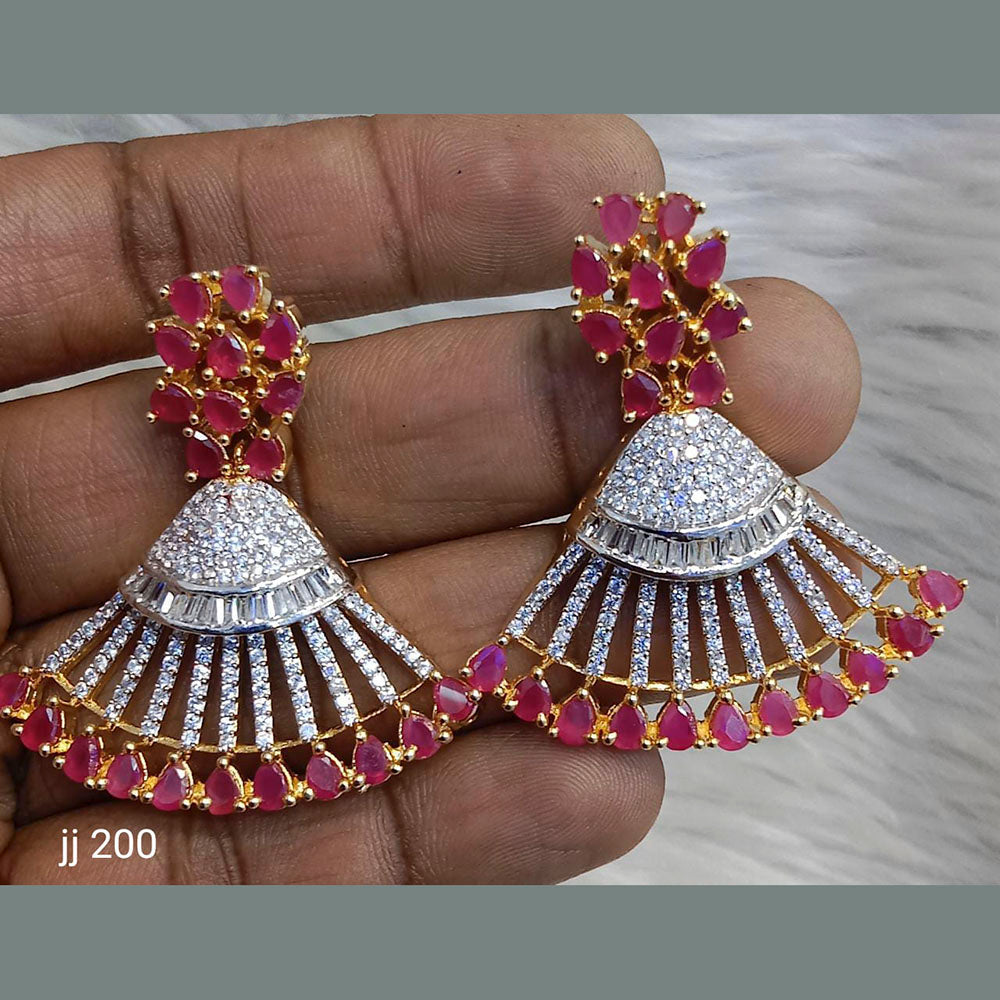 Jain Jewellers Ad Stone Dangler Earrings - 11062629