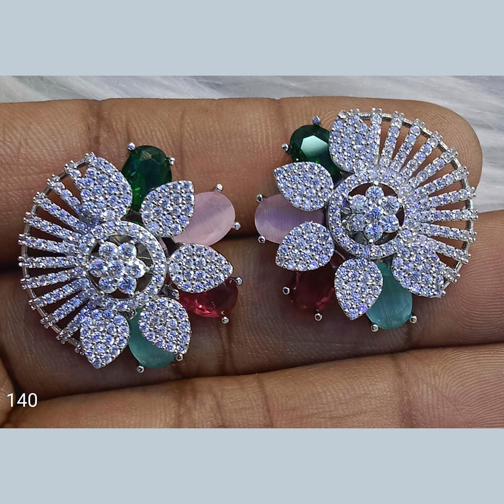 Jain Jewellers Ad Stone Stud Earrings - 11062665