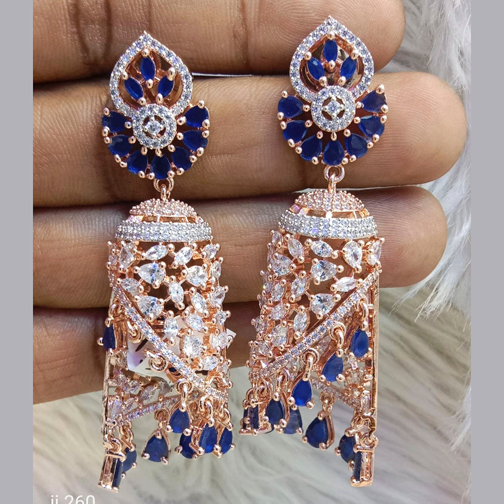 Jain Jewellers Ad Stone Jhumkis Earrings - 11062781
