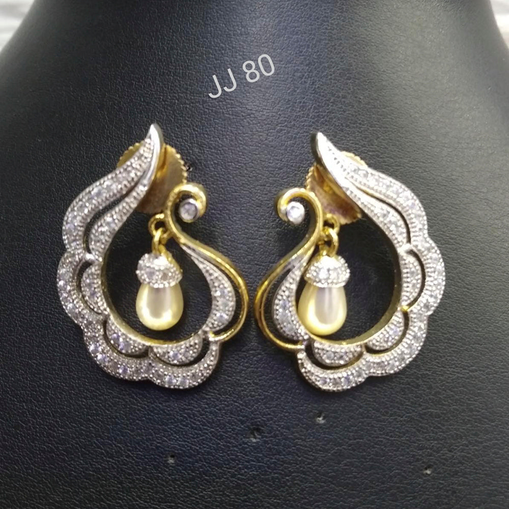 Jain Jewellers Ad Stone Dangler Earrings - 11062799