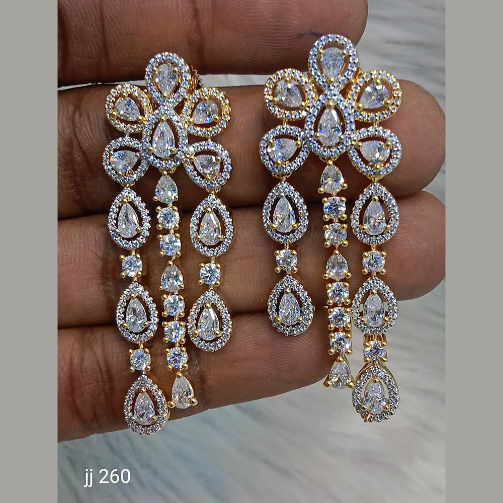 Jain Jewellers Ad Stone Dangler Earrings