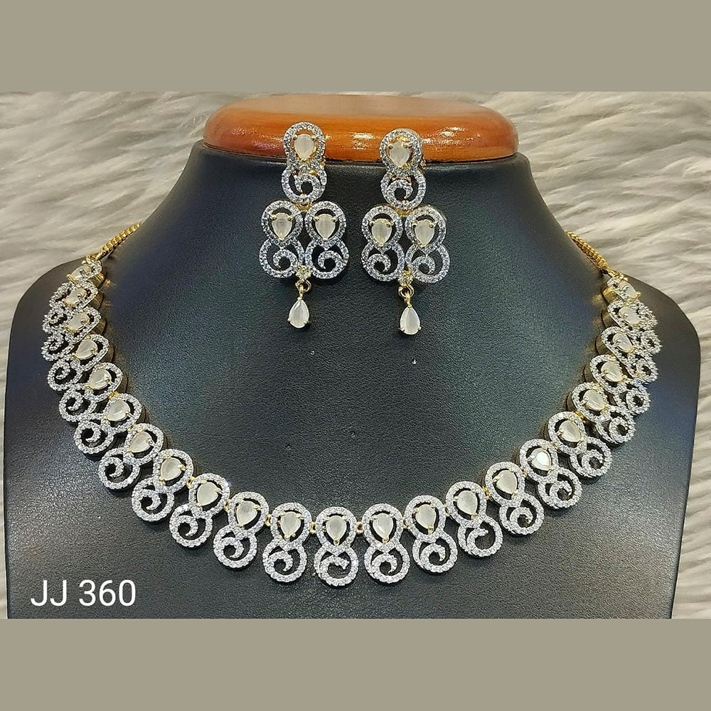 Jain Jewellers American Diamond Jewellery Necklace Set