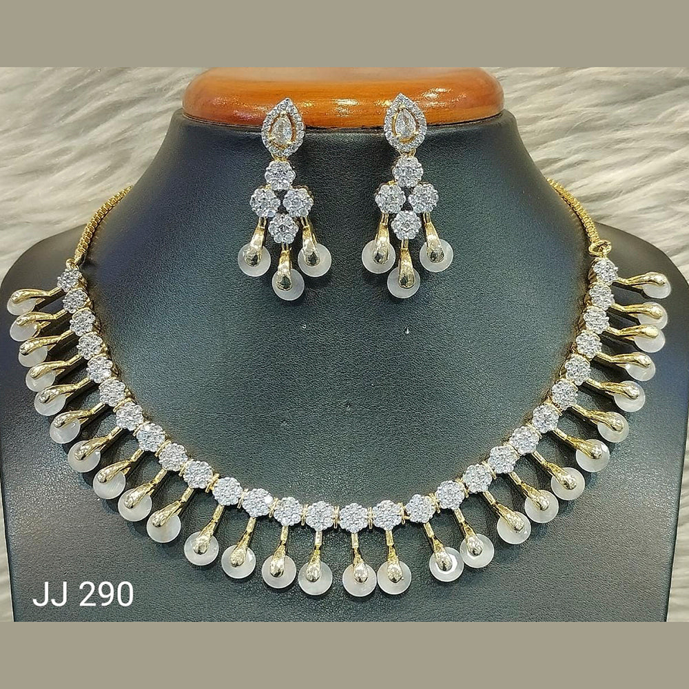 Jain Jewellers American Diamond Jewellery Necklace Set