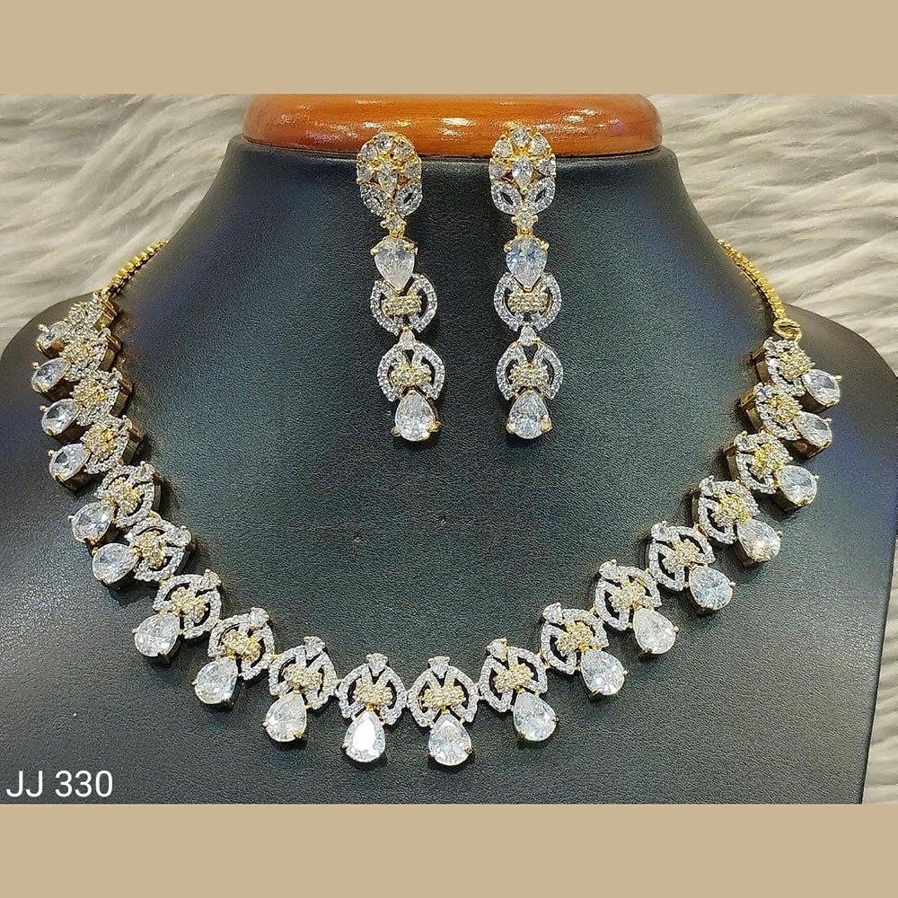 Jain Jewellers American Diamond Jewellery Necklace Set