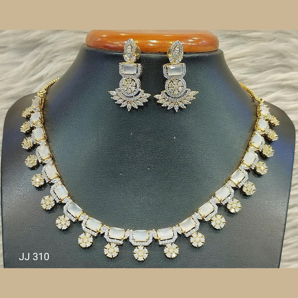 Jain Jewellers American Diamond Jewellery Necklace Set