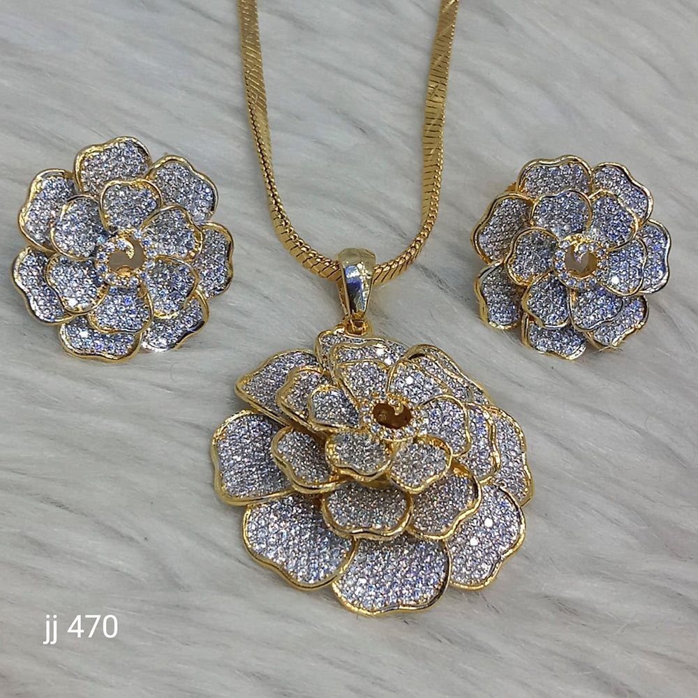 Jain Jewellers Ad Stone Pendant Set