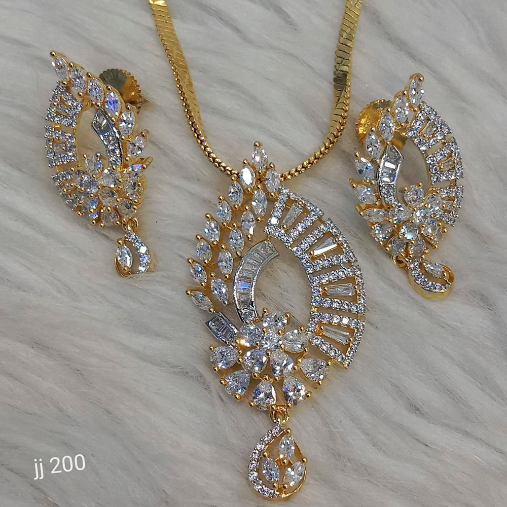 Jain Jewellers Ad Stone Pendant Set