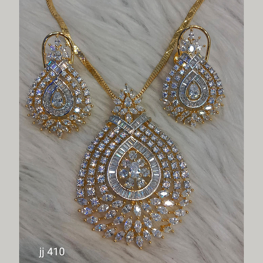 Jain Jewellers Ad Stone Pendant Set