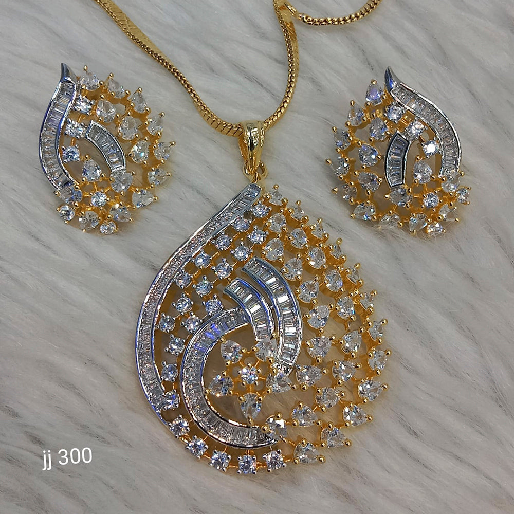 Jain Jewellers Ad Stone Pendant Set