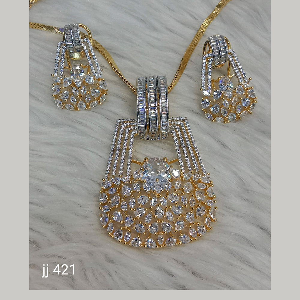 Jain Jewellers Ad Stone Pendant Set