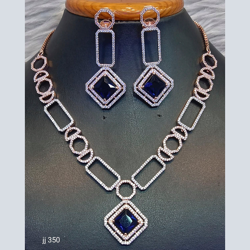 Jain Jewellers American Diamond Jewellery Necklace Set