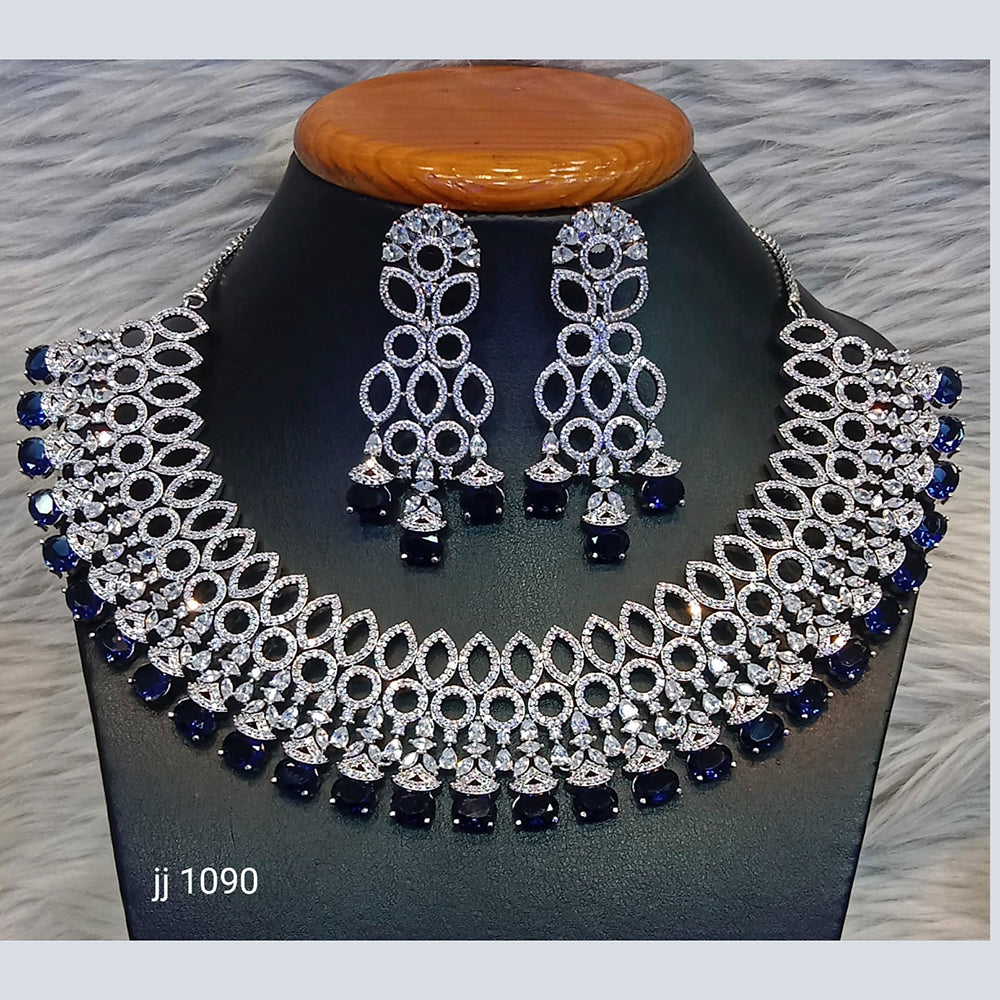 Jain Jewellers American Diamond Jewellery Necklace Set