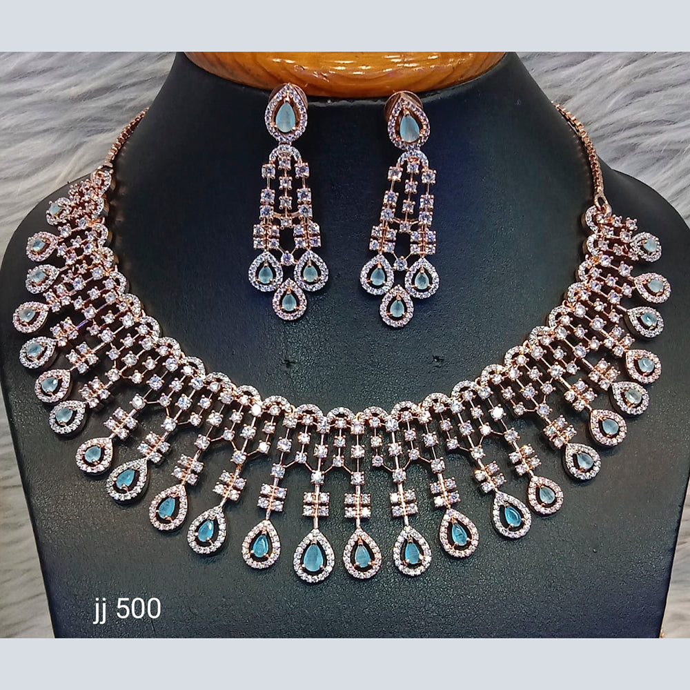 Jain Jewellers American Diamond Jewellery Necklace Set