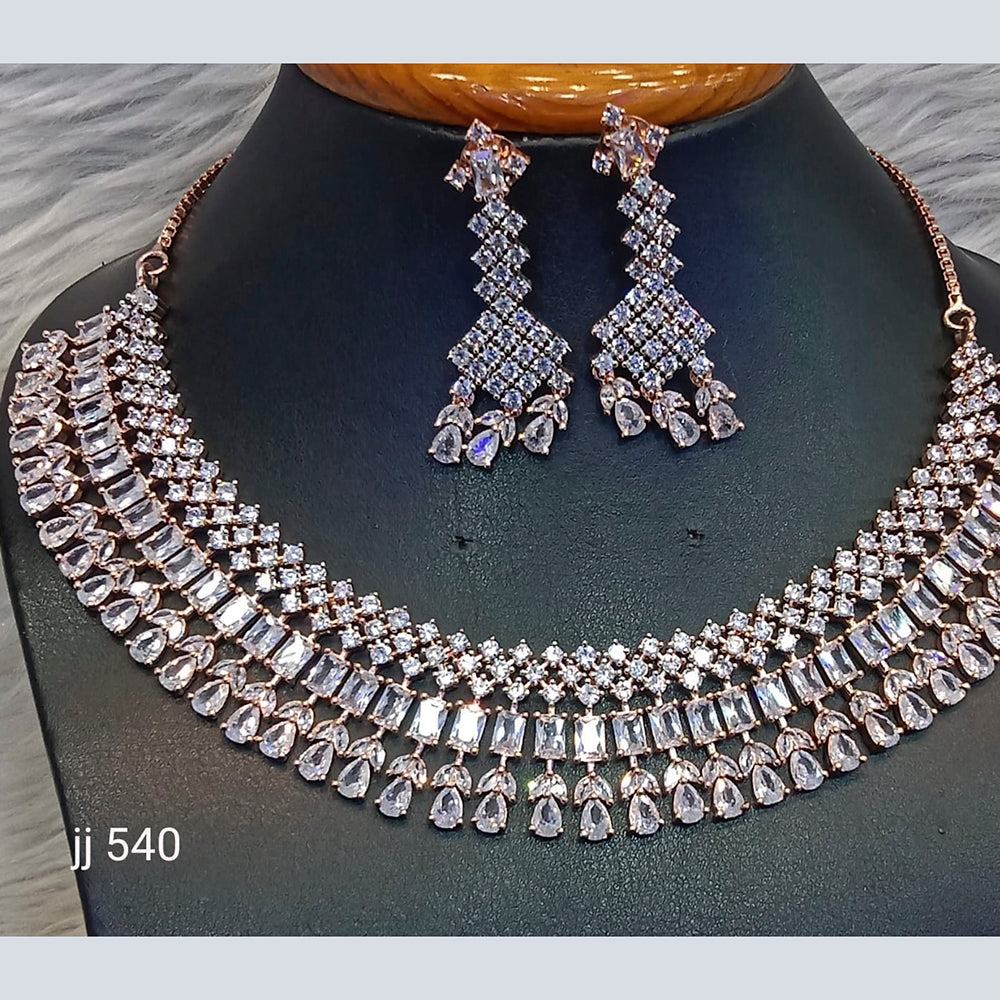 Jain Jewellers American Diamond Jewellery Necklace Set