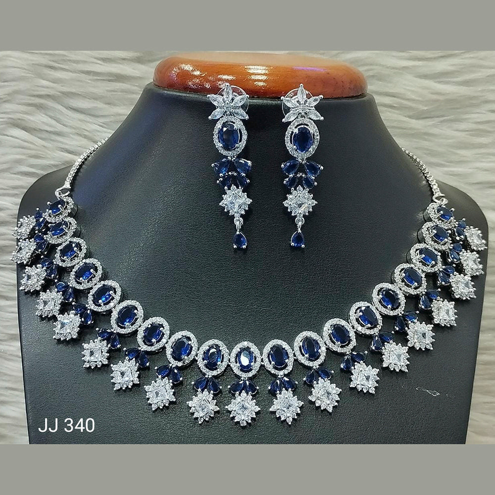 Jain Jewellers American Diamond Jewellery Necklace Set