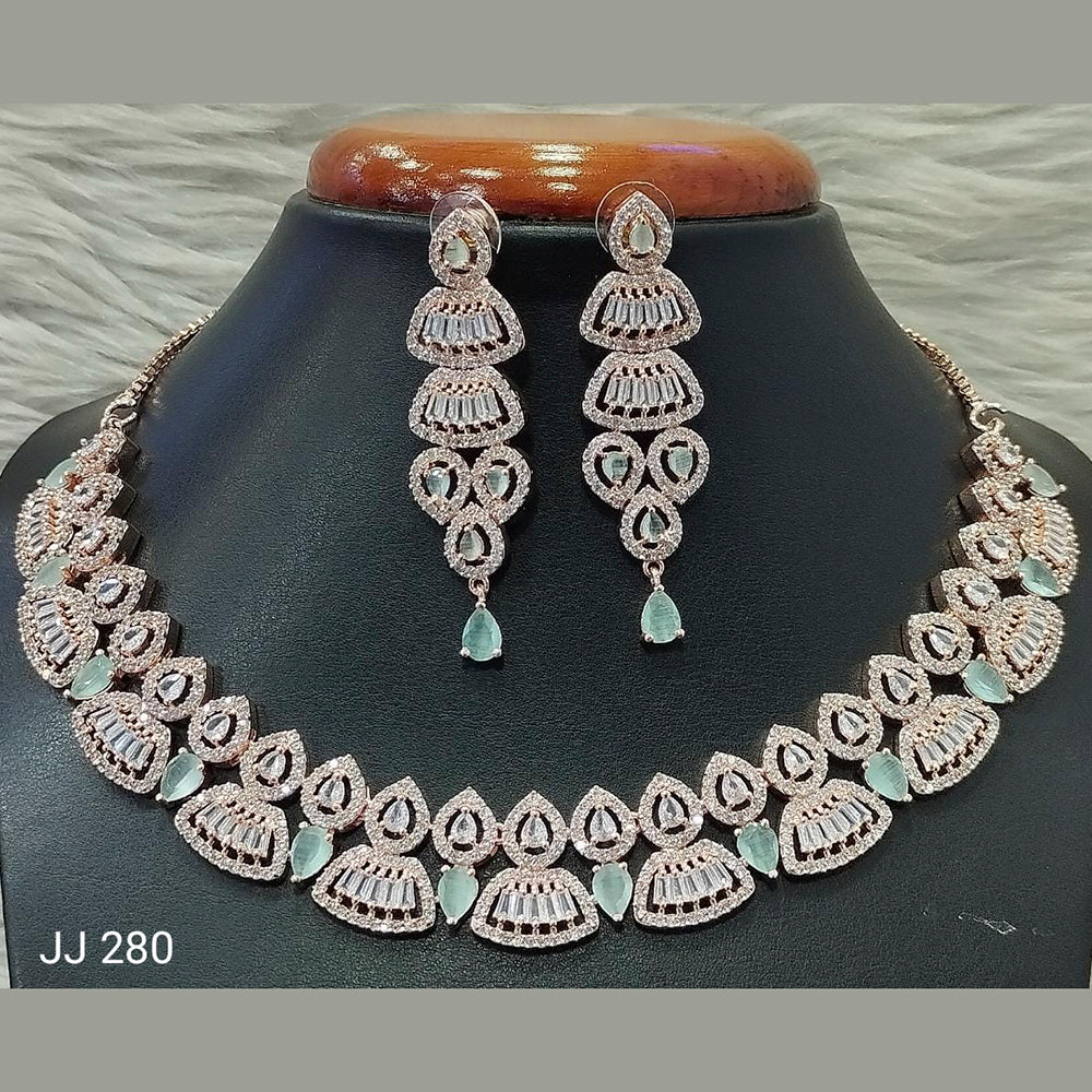 Jain Jewellers American Diamond Jewellery Necklace Set