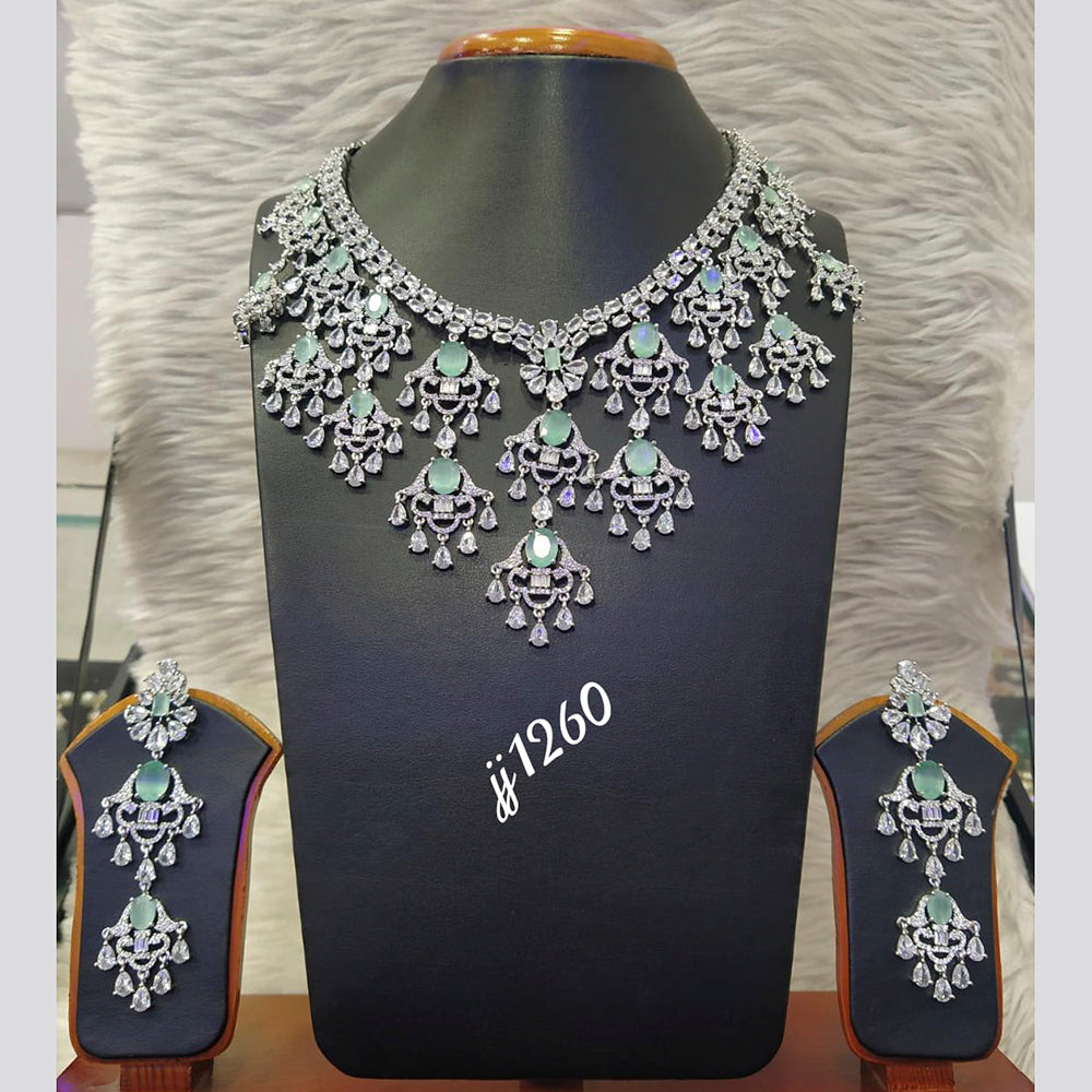 Jain Jewellers American Diamond Necklace Set
