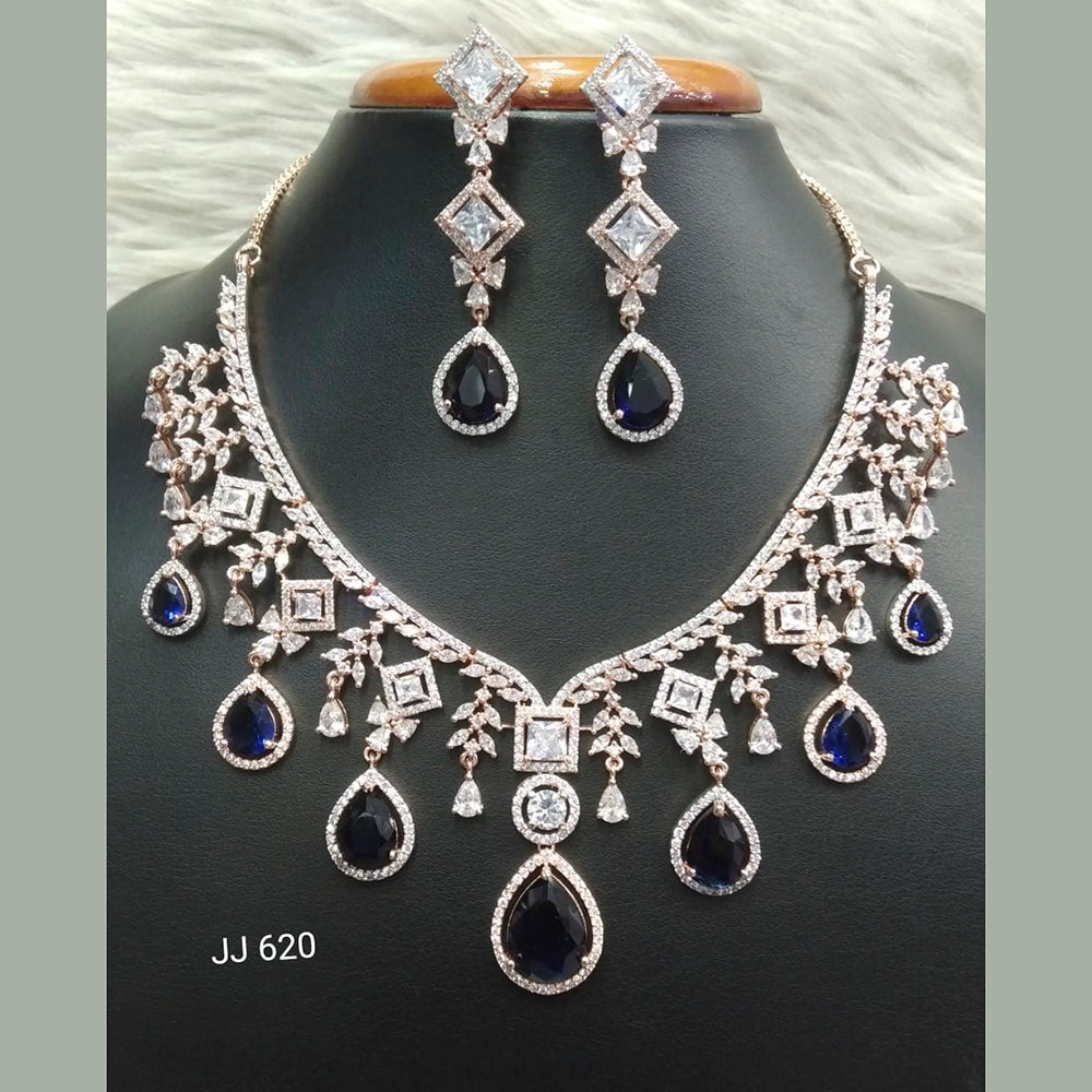 Jain Jewellers AD Stone Necklace Set