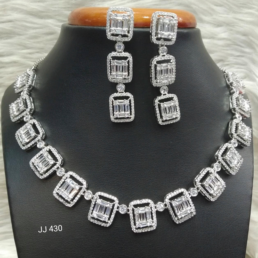 Jain Jewellers AD Stone Necklace Set