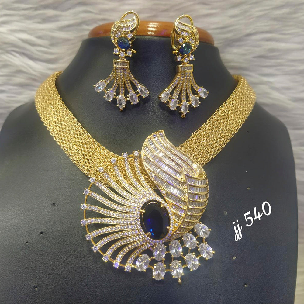 Jain Jewellers AD Stone Necklace Set