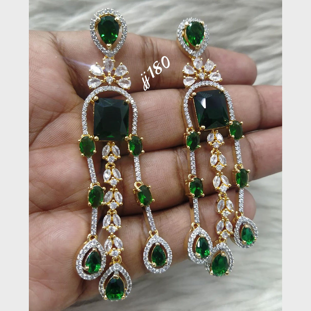 Jain Jewellers AD Stone Dangler Earrings