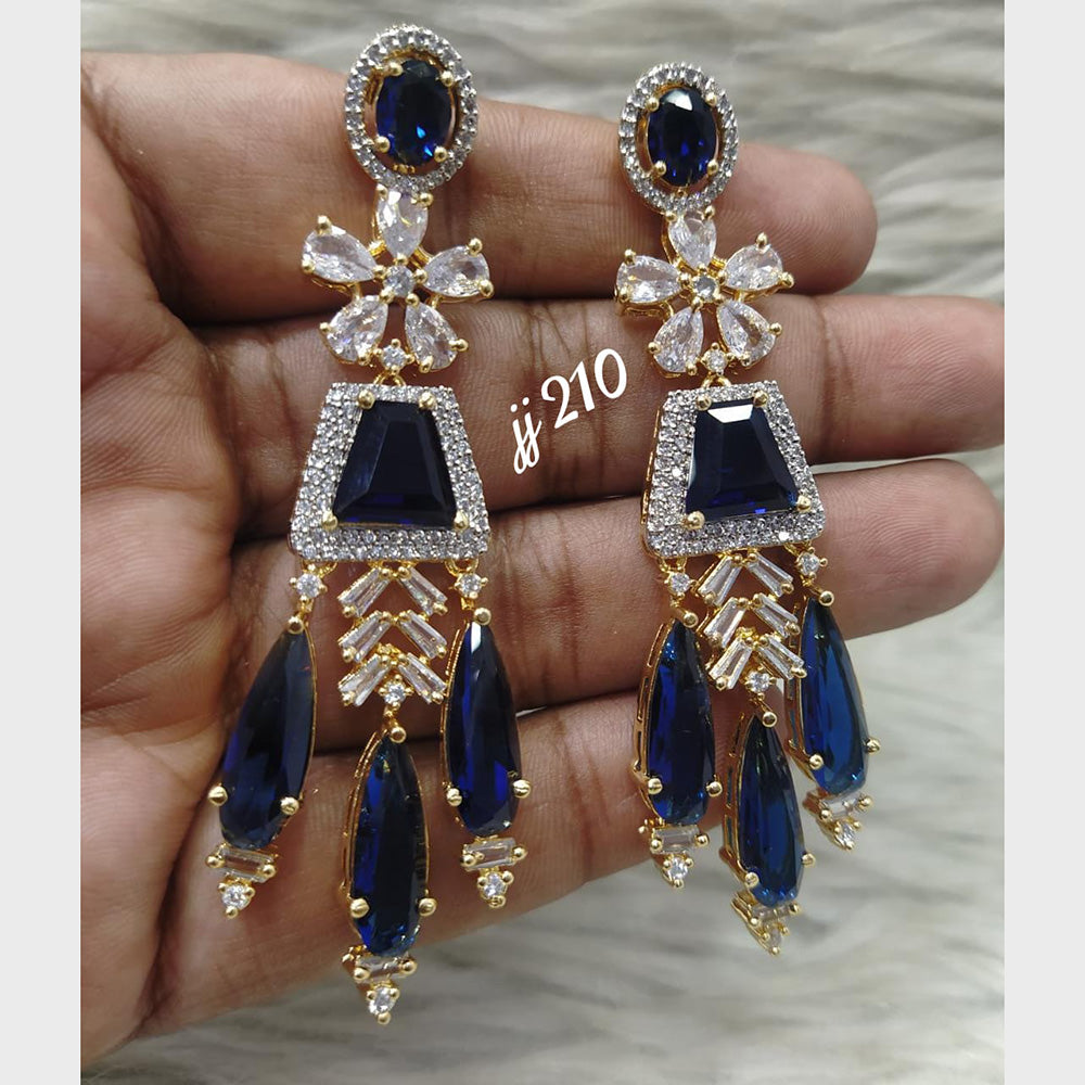 Jain Jewellers AD Stone Dangler Earrings
