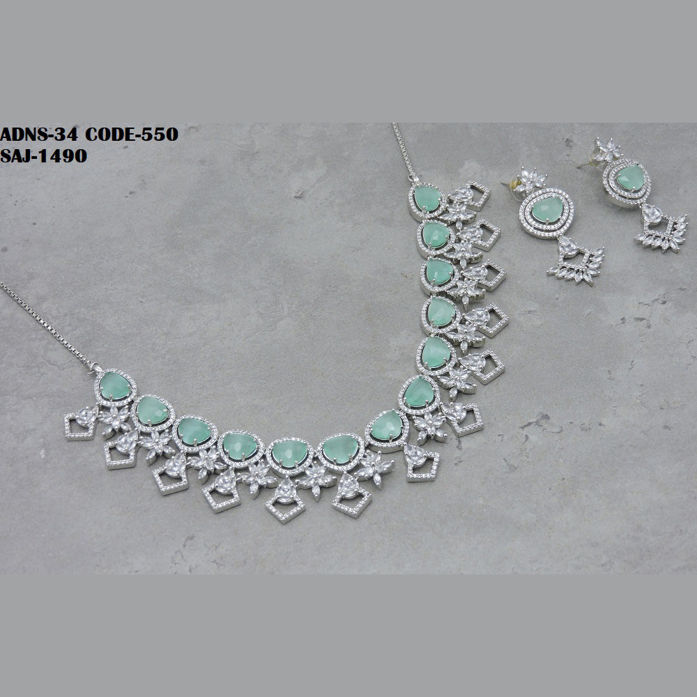 Soni Art Jewellery Ad Stone Necklace Set
