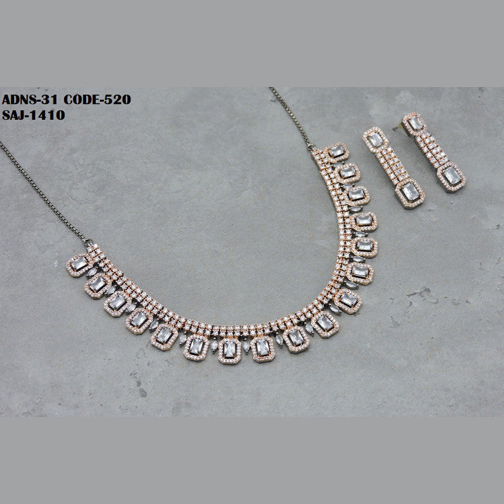 Soni Art Jewellery Ad Stone Necklace Set