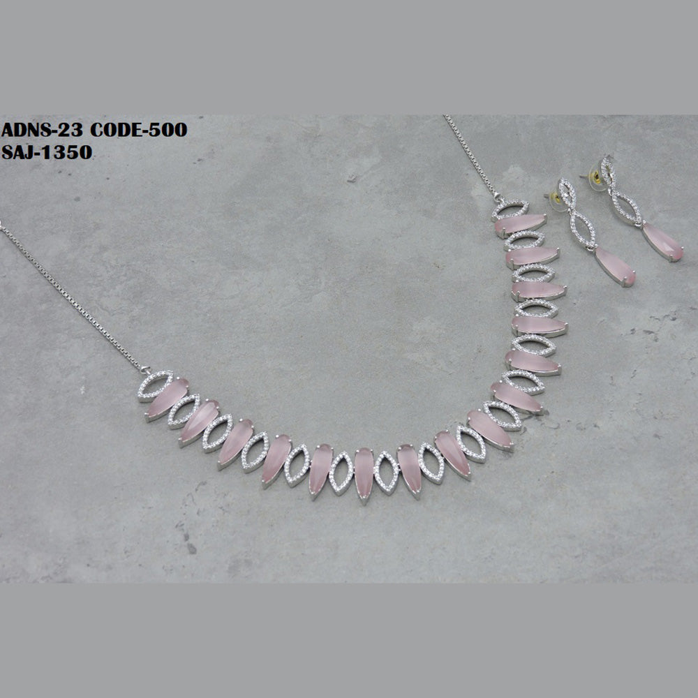 Soni Art Jewellery Ad Stone Necklace Set