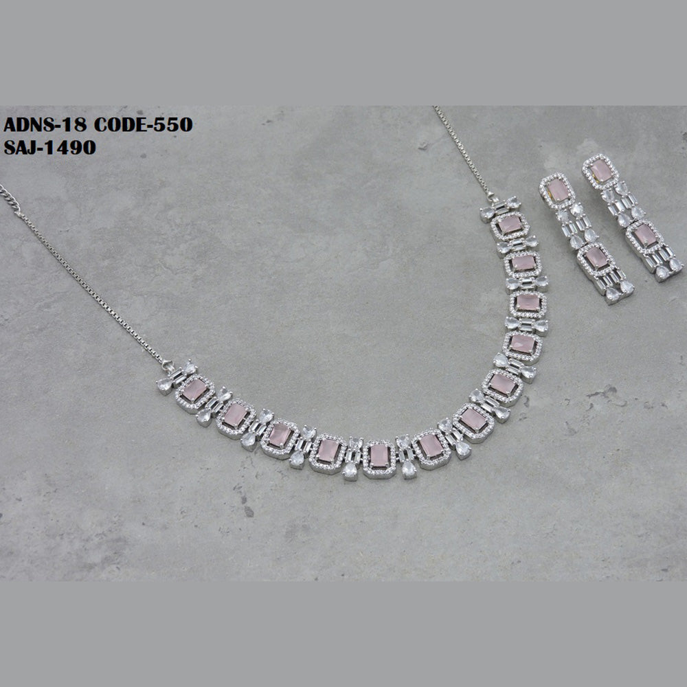 Soni Art Jewellery Ad Stone Necklace Set