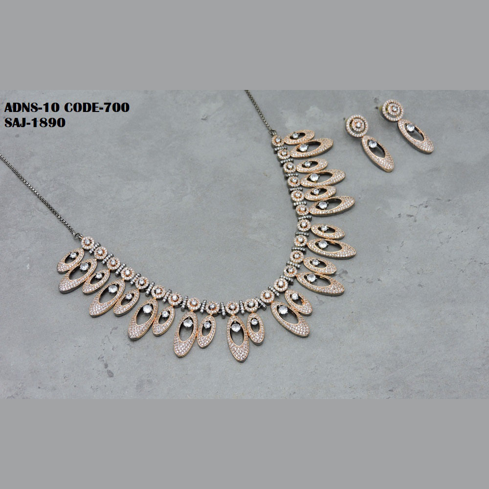 Soni Art Jewellery Ad Stone Necklace Set