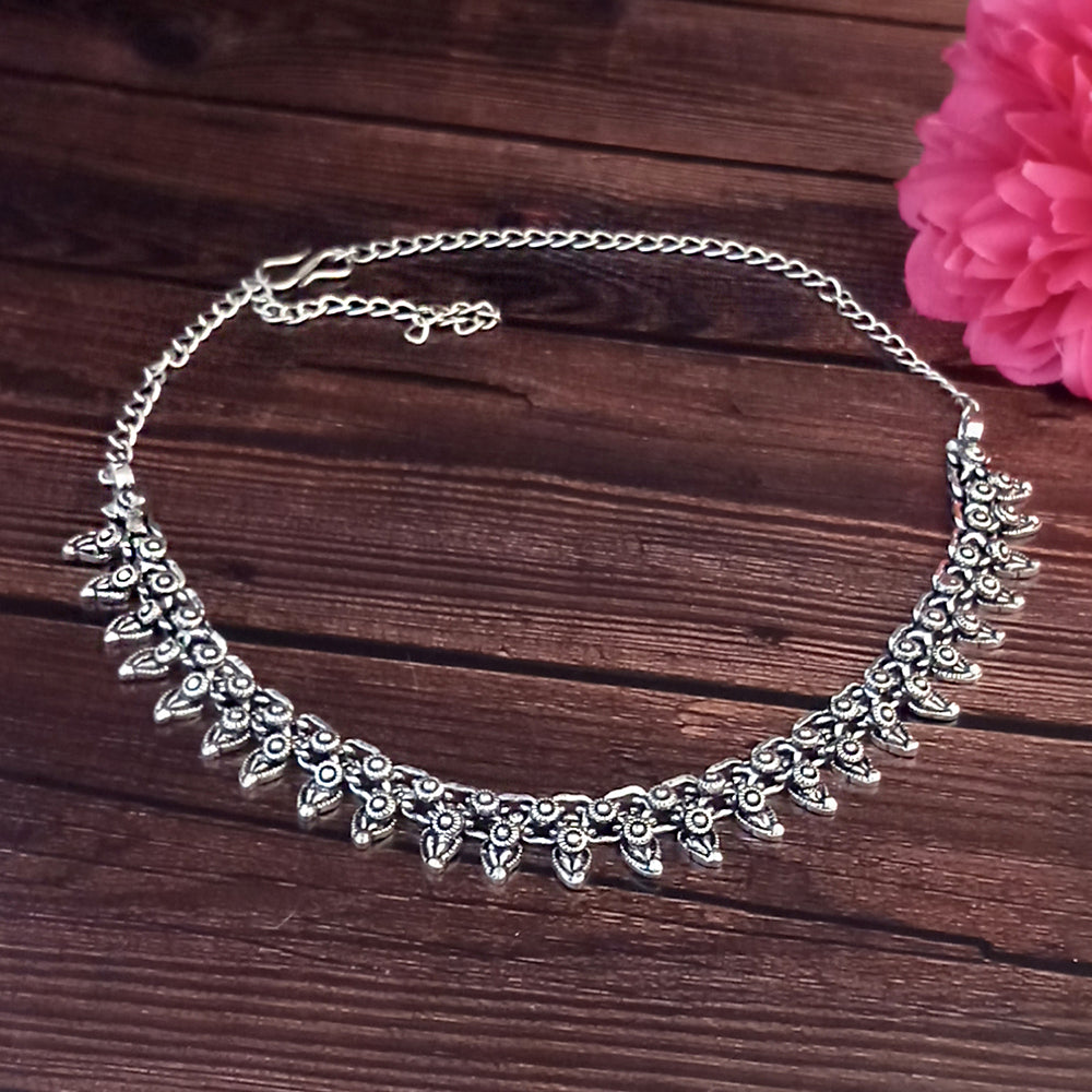 Jeweljunk Navratri Special Oxidised Plated Necklace