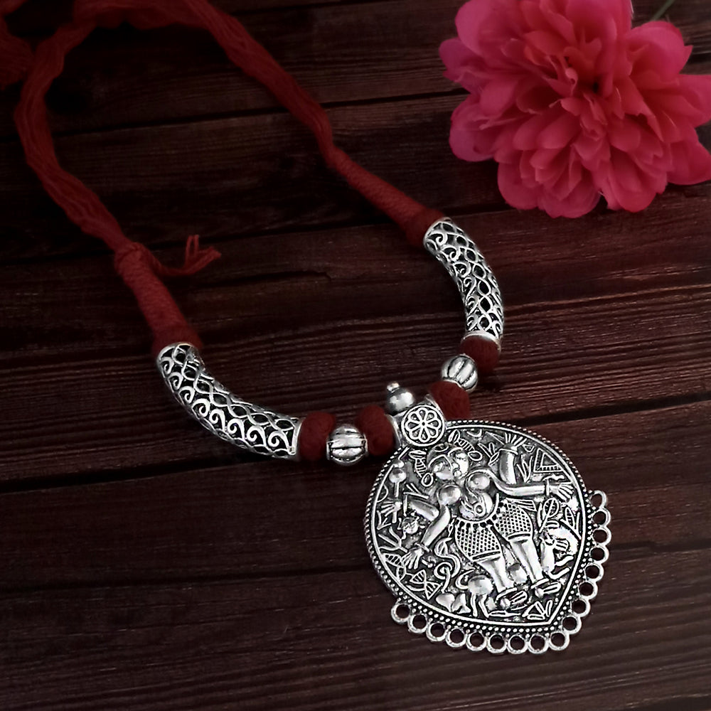 Jeweljunk Navratri Special Oxidised Necklace