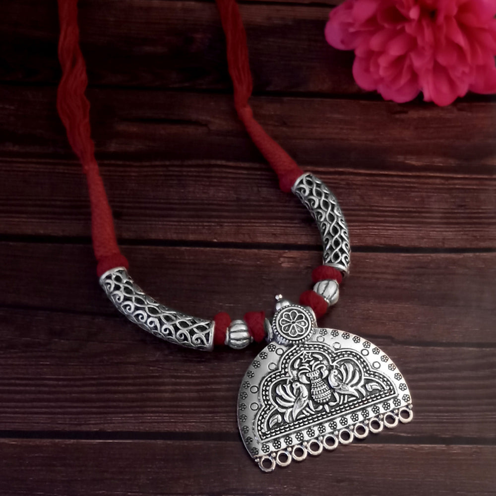 Jeweljunk Navratri Special Oxidised Plated Necklace