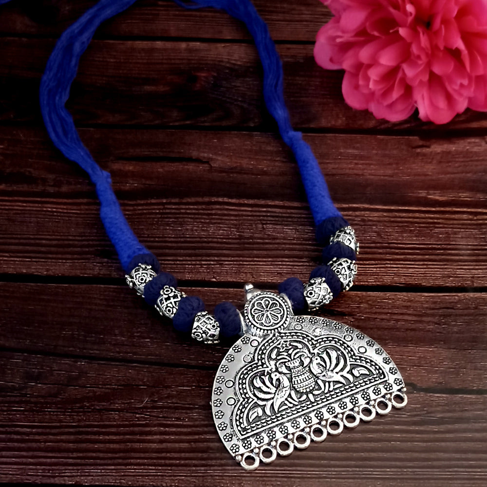 Jeweljunk Navratri Special Oxidised Plated Necklace